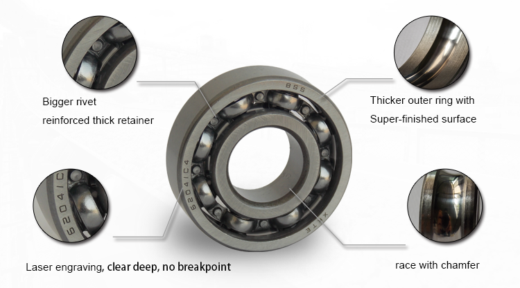 Open Deep Groove Ball Bearing Feature